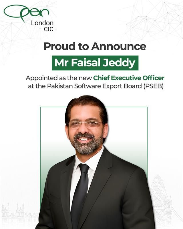 OPEN Lahore President, Faisal Jeddy appointed as CEO at Pakistan Software Export Board, Jan 2026